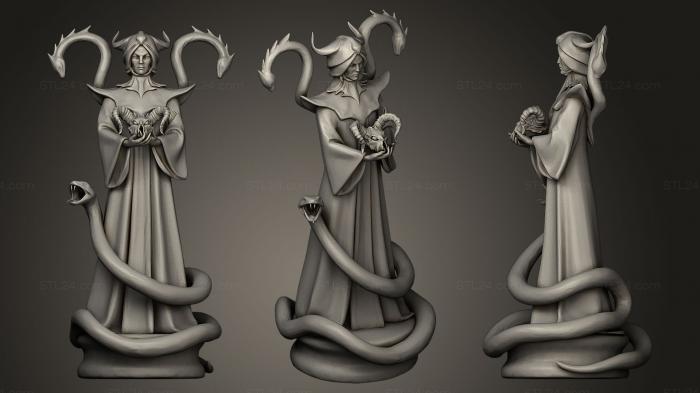 Статуэтки герои, монстры и демоны (Вермина, STKM_0383) 3D модель для ЧПУ станка
